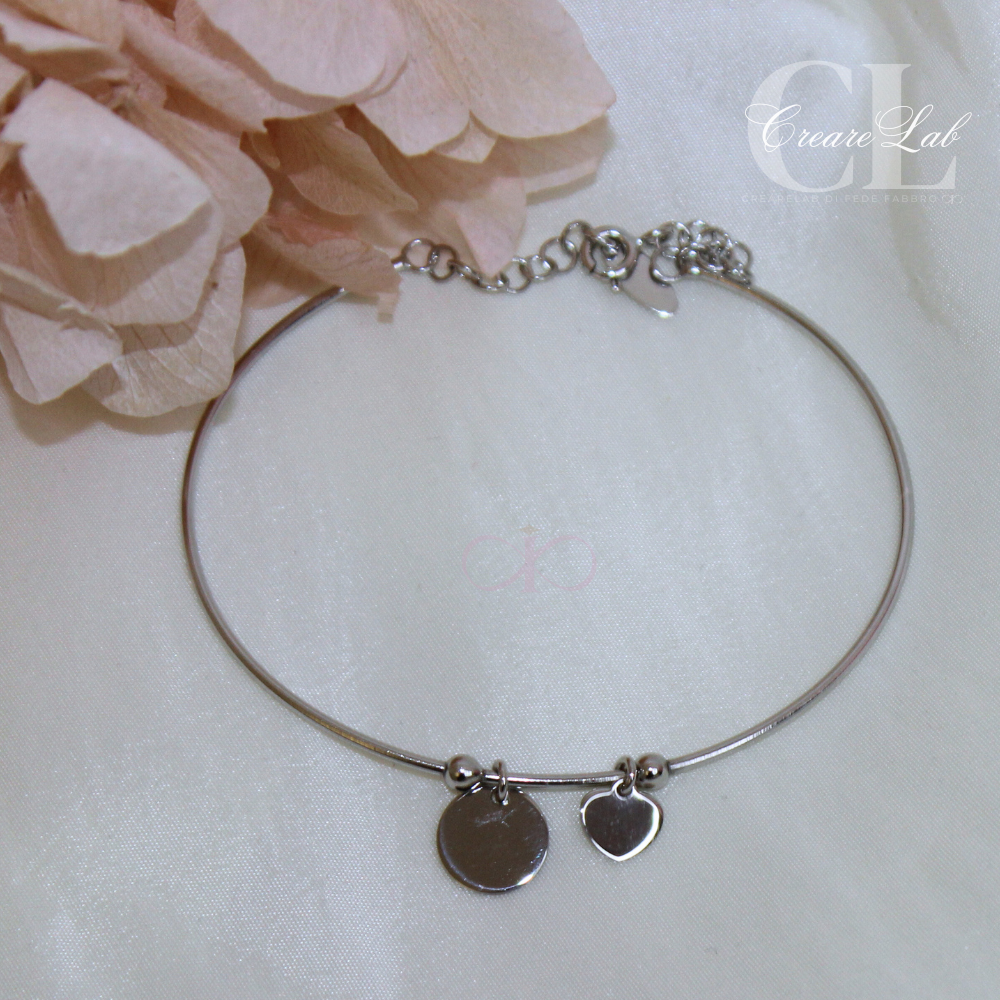 Bracciale rigido Cercli e Cûr