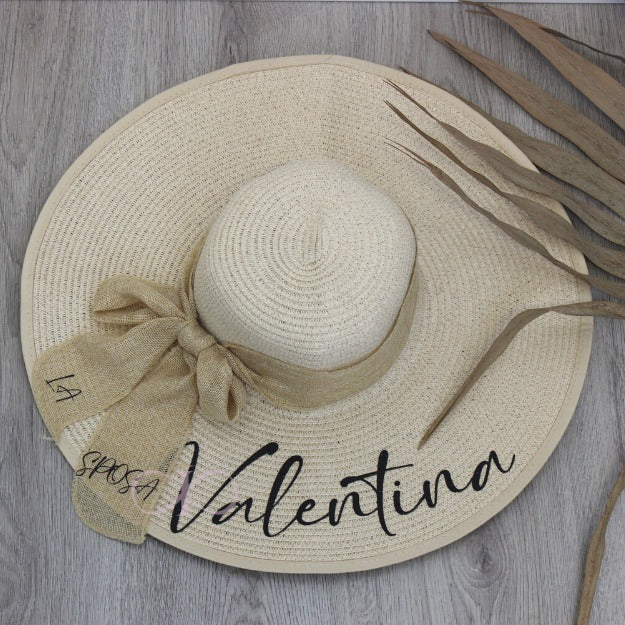 CAPPELLO IN PAGLIA PERSONALIZZATO
