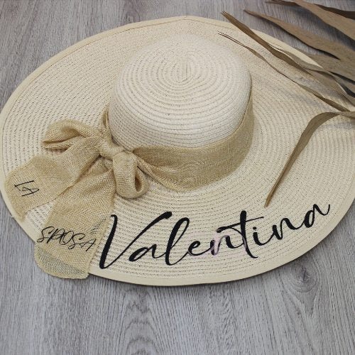 CAPPELLO IN PAGLIA PERSONALIZZATO