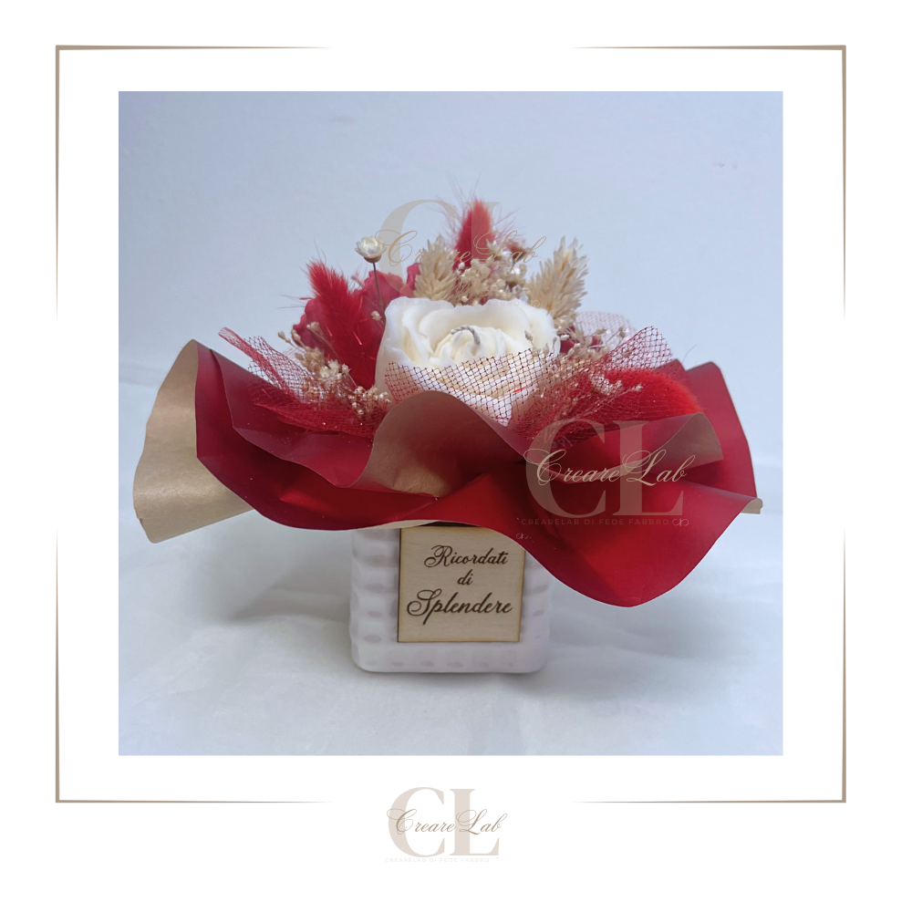 Bouquet Èterea vasetto