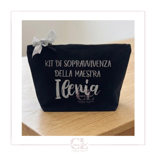 Pochette Kit di Sopravvivenza della Maestra Personalizzato