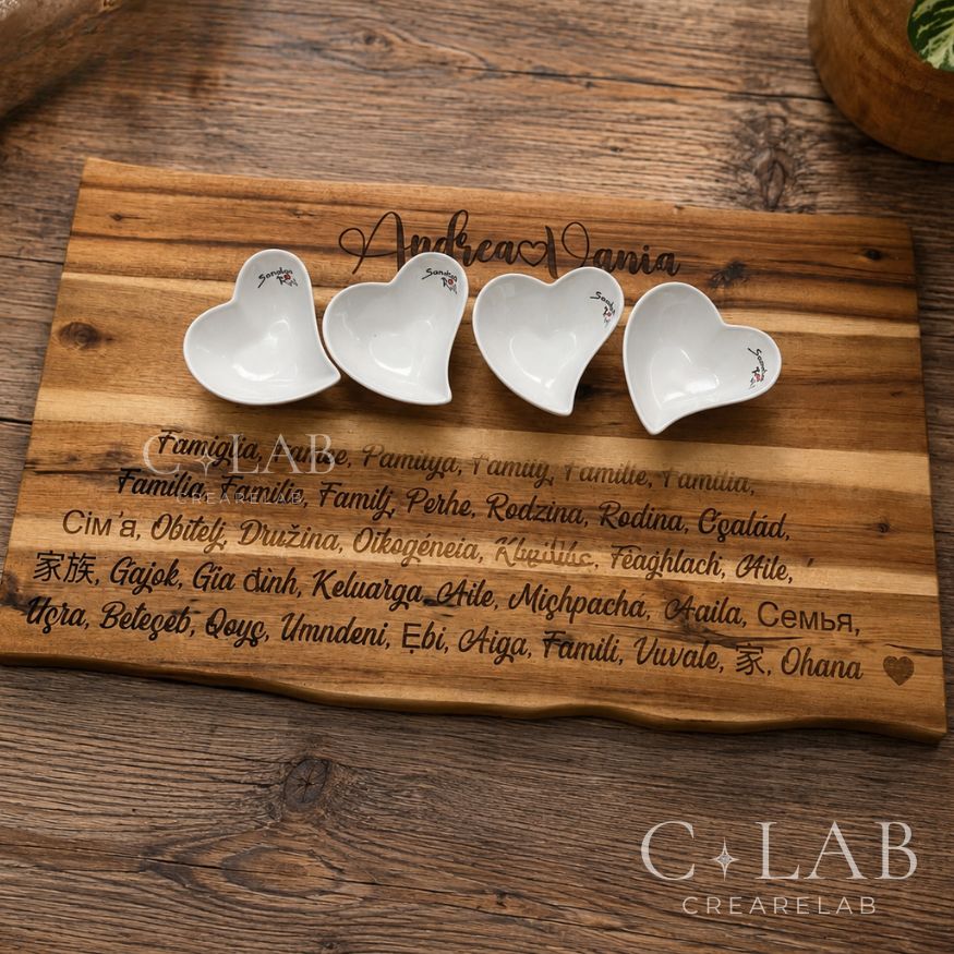 Tagliere in legno “Famiglia”
