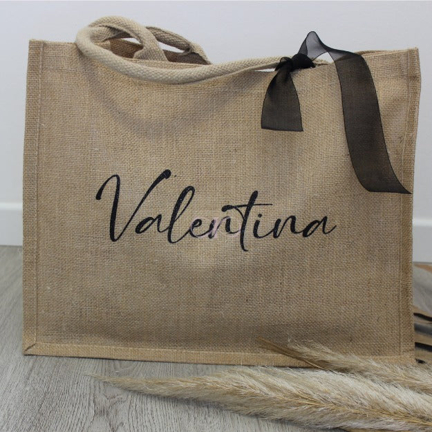 BORSA IN JUTA PERSONALIZZATO