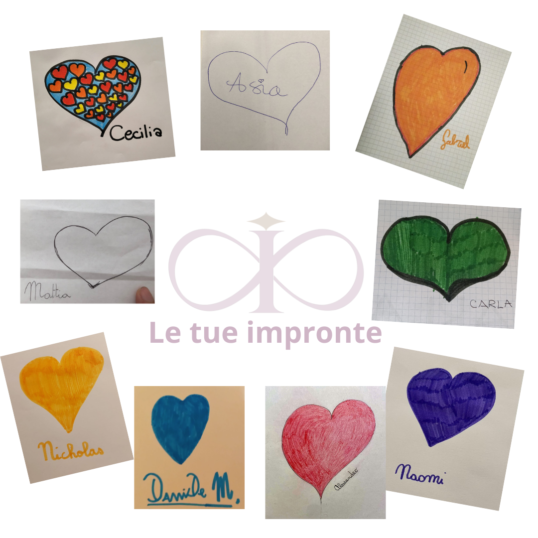 ALBERO DELLA VITA CON CUORI E FIRME PERSONALIZZATE