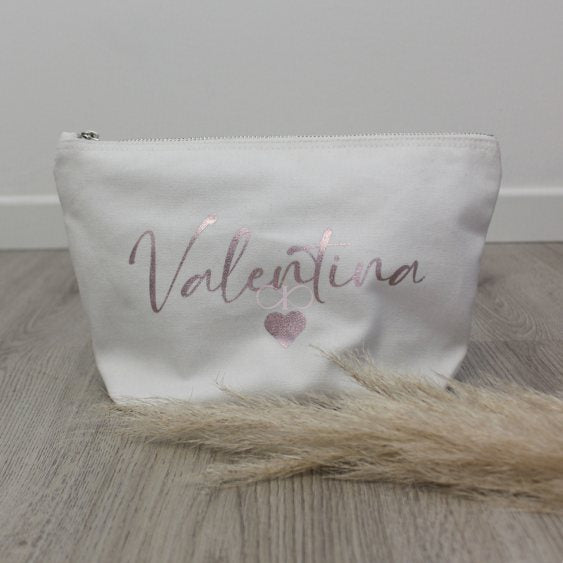 POCHETTE IN STOFFA BIANCO PERSONALIZZABILI