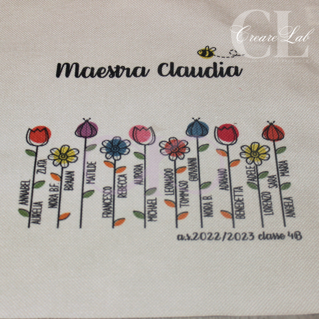 Borsa shopper regalo insegnanti