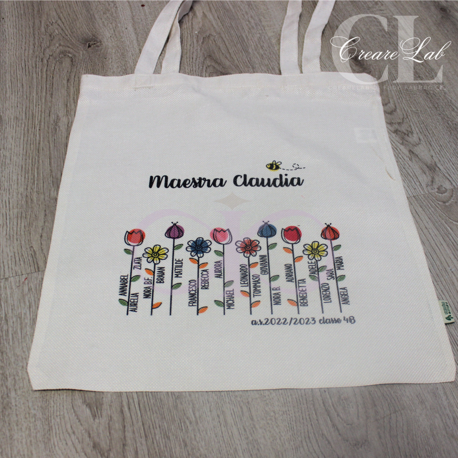 Borsa shopper regalo insegnanti