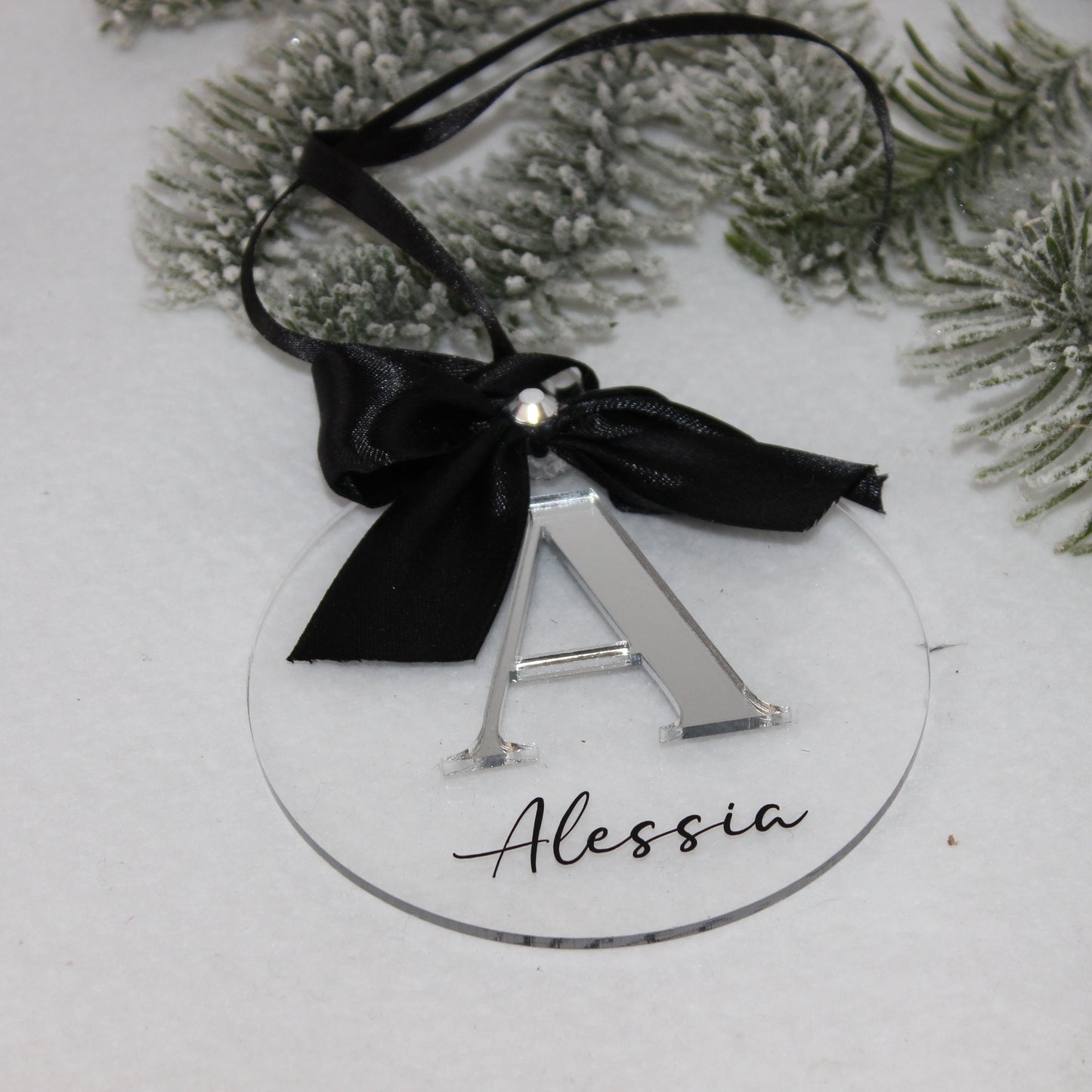 SFERA IN PLEXIGLASS CON INIZIALE ARGENTO