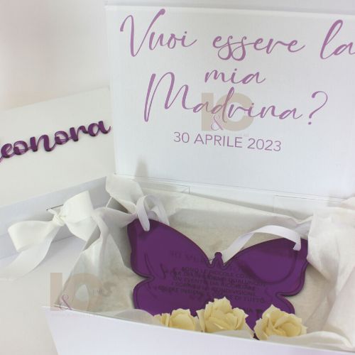 COFANETTO FARFALLA (VUOI ESSERE LA MIA MADRINA)