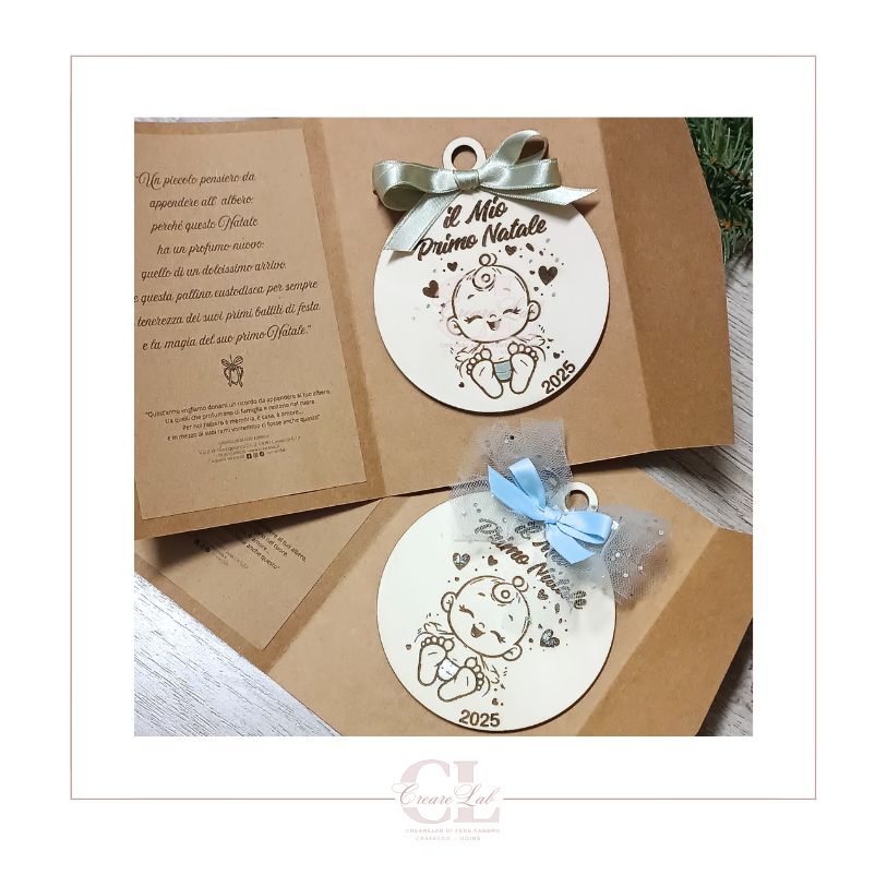 Pallina Natalizia Personalizzata “Il Tuo Primo Natale” – Colore a Scelta