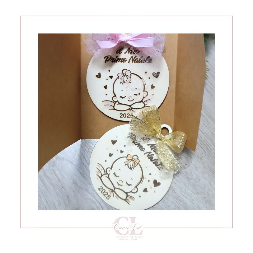 Pallina Natalizia Personalizzata “Il Tuo Primo Natale” – Colore a Scelta
