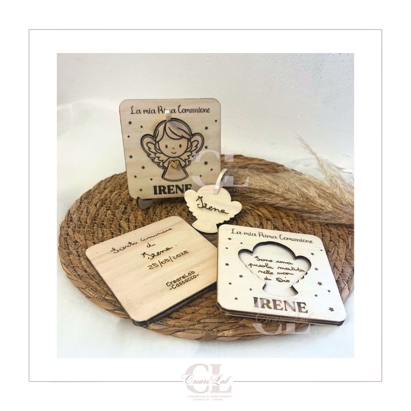 Bomboniera "Angelo Puzzle" in Legno