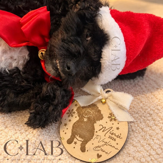 Pallina di Natale personalizzata con foto del tuo amico animale