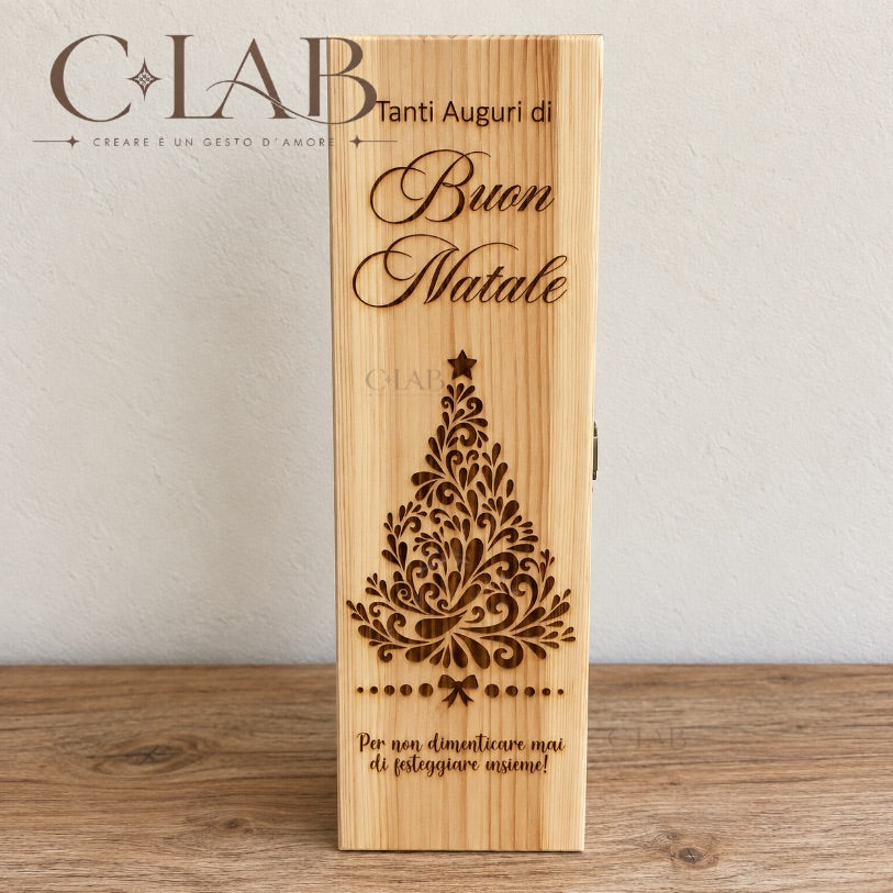 Cassetta Porta Vino in Legno Personalizzata
