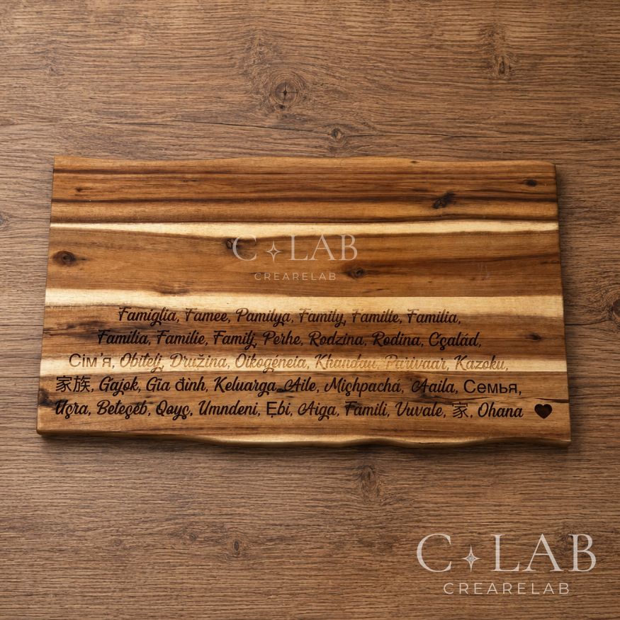 Tagliere in legno “Famiglia”