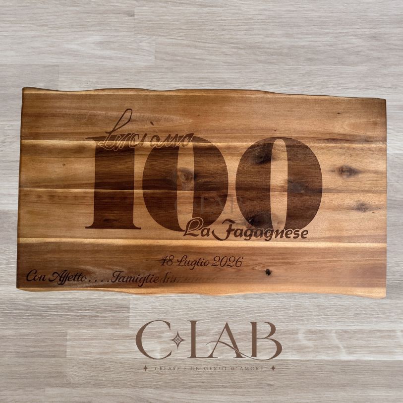 Tagliere in legno Compleanno