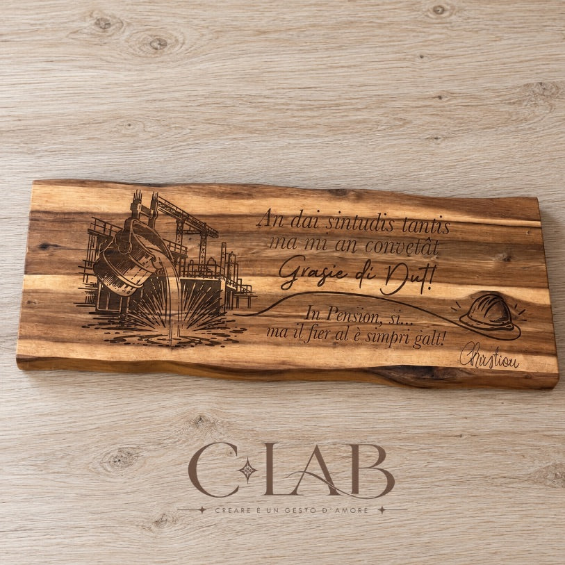 Tagliere personalizzato Pensione