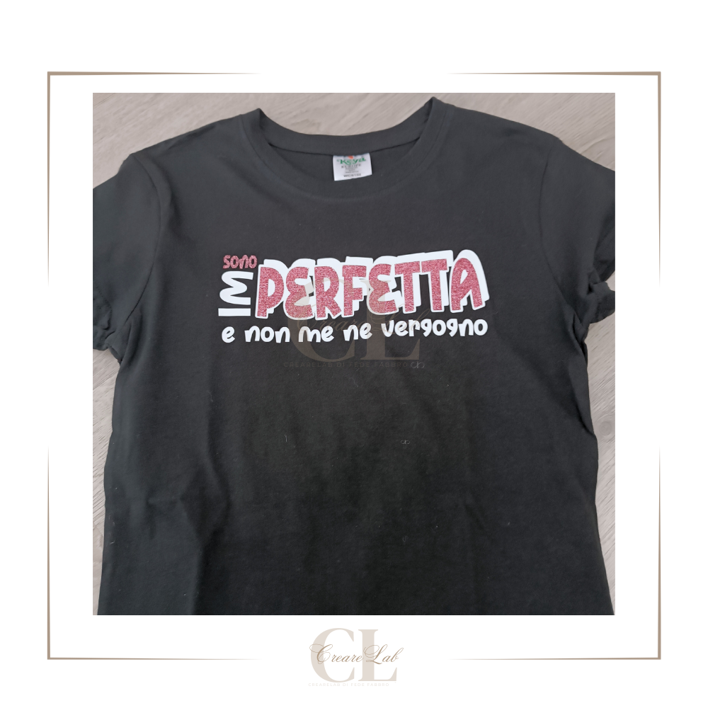 Magliette simpatiche glitter ragazza