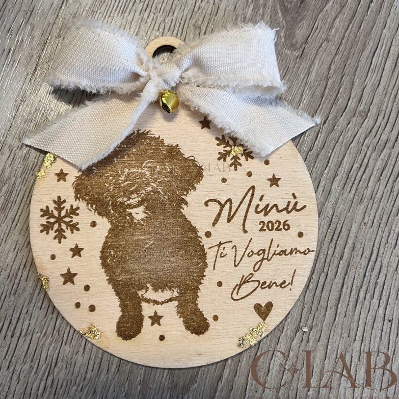Pallina di Natale personalizzata con foto del tuo amico animale