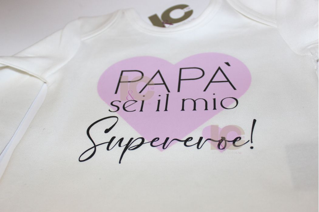 BODY SUPEREROE PAPA' ROSA